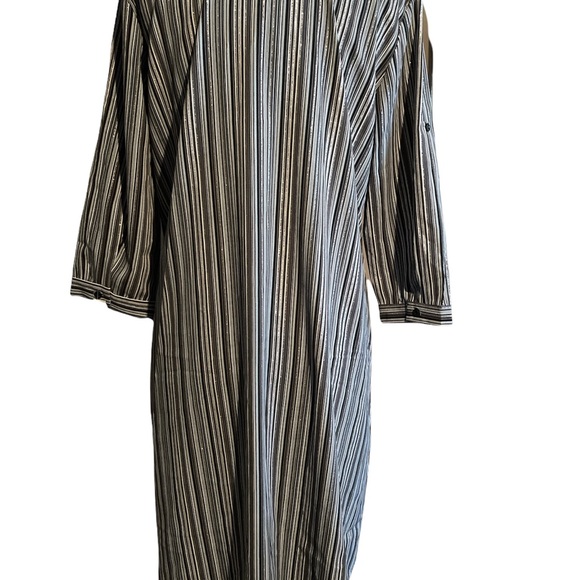 Lilly Collection 3/4 Sleeve Button Down Dress Size Large - Picture 6 of 6